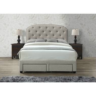 Abbingt upholstered storage standard shop bed